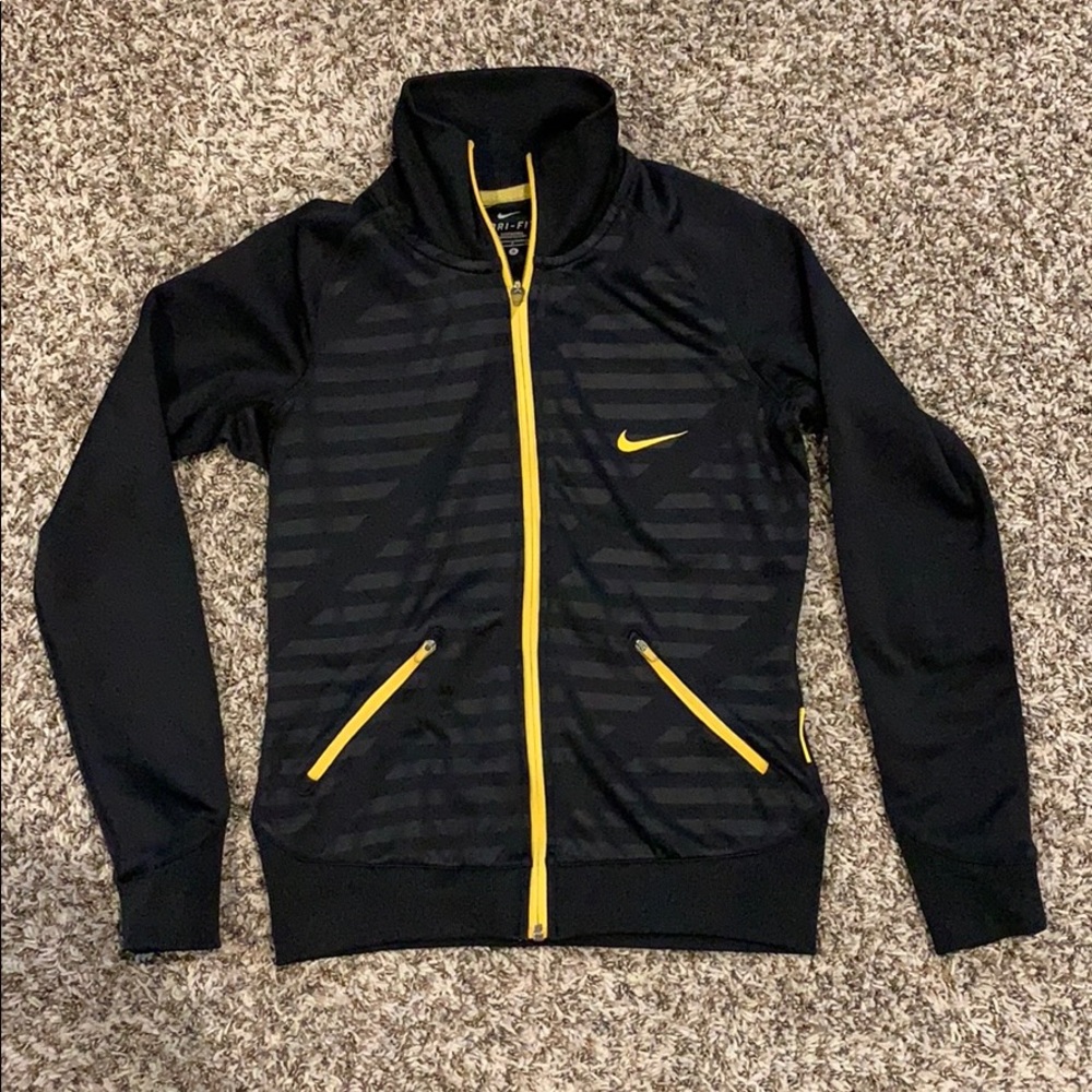 Nike Livestrong Yellow and Black Zip-up